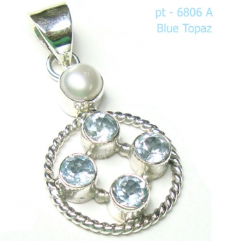Freshwater pearls top design 925 sterling silver gemstone fashion pendant